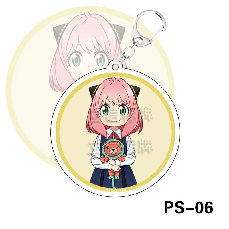 

Cute Anime SPY X FAMILY Figure Anya Forger Yor Cospaly Cartoon cute keychain pendant acrylic keychain Collection Prop Gift