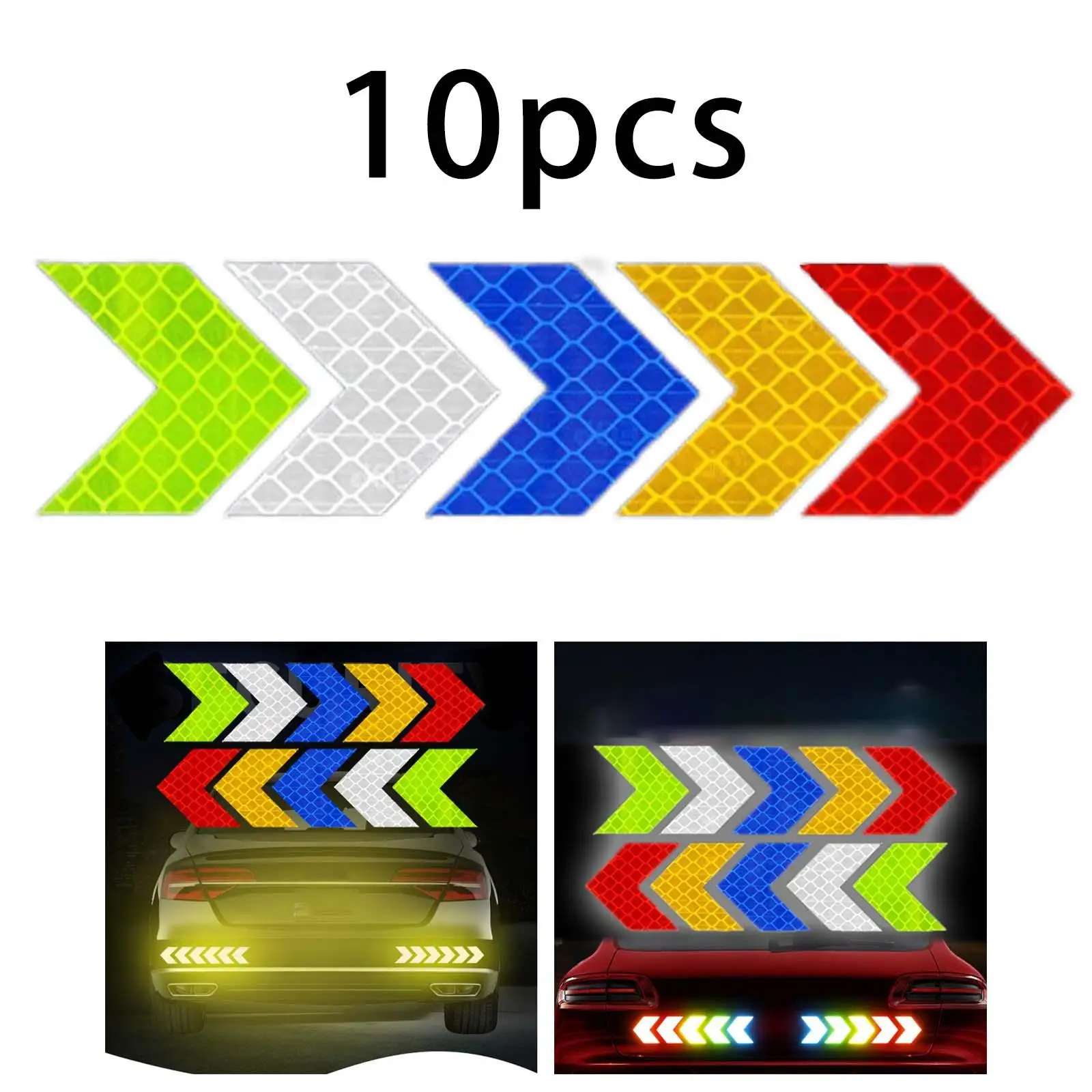 Светоотражающие наклейки со стрелками 10 шт. самоклеящиеся аксессуары для