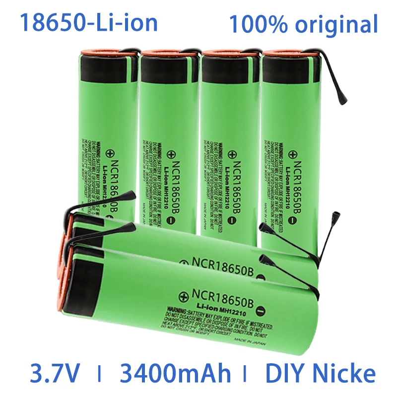 

Оригинальная Аккумуляторная батарея 18650 3400 мАч 3,7 в, никелевый лист для сварки фонарика, мобильного питания, электронной сигареты