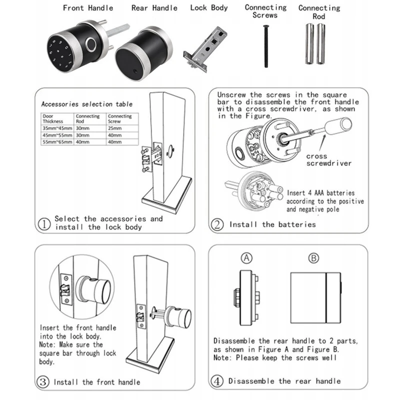 Дверной замок с отпечатком пальца деревянный дверной кодовый для квартиры