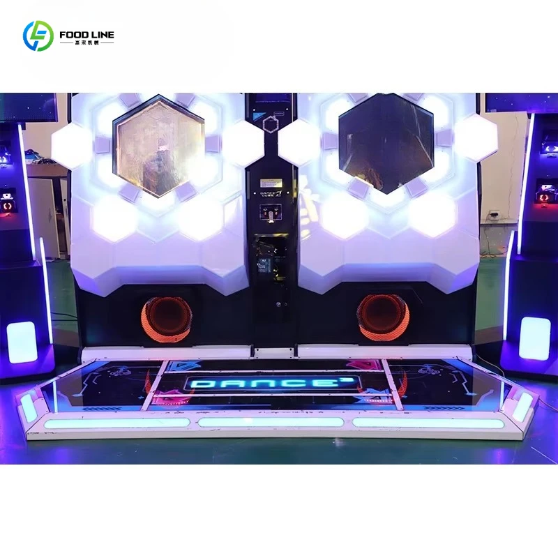 Фото Новинка 2026 года: Танцевальный аркадный автомат Daning Cube 2 Pump It Up Fiesta Just Dance Revolution с монетоприемником №3