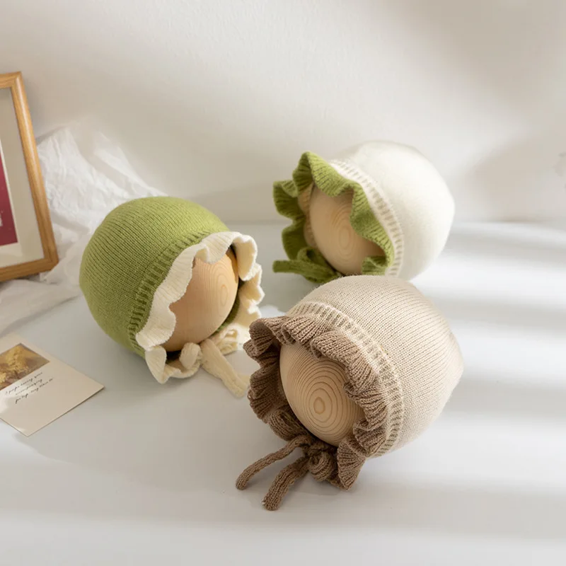 

Autumn and Winter New Color-blocking Princess Ear Cap