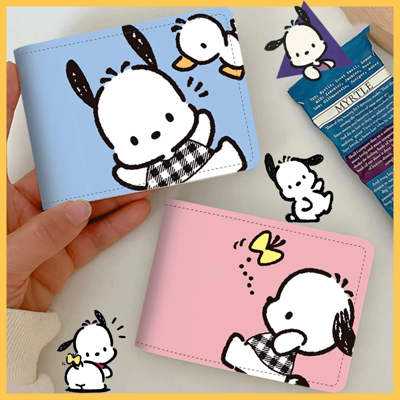 

Sanrio Cute Hello Kitty Car Driver's License Holder Kawaii Cinnamoroll Kuromi Cartoon Leather Business Card Case Card Holder