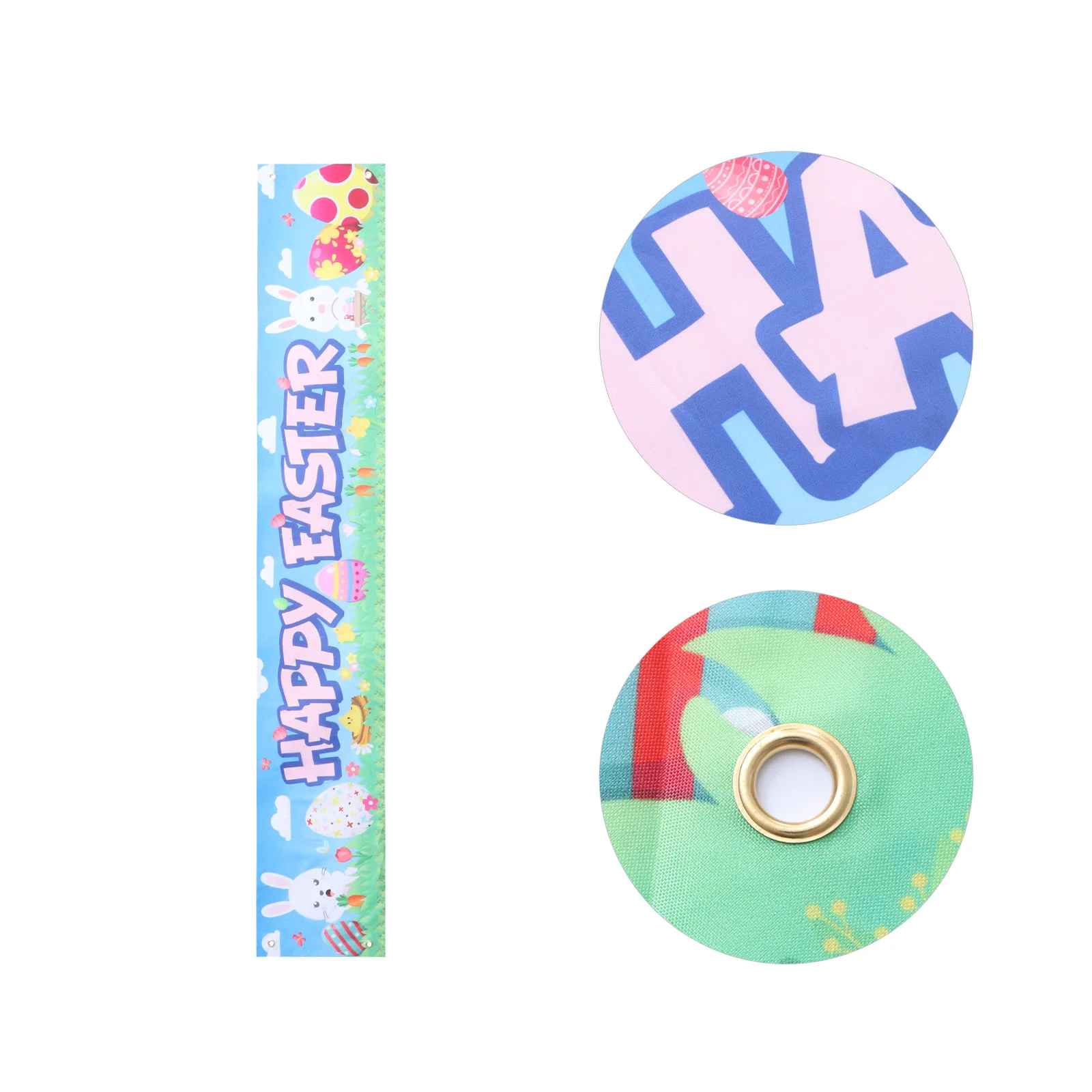 

Easter Banner Party Happy Hanging Porch Sign Decor Decoration Bunny Wall Bunting Spring Decorations Garland Rabbit Flag Egg