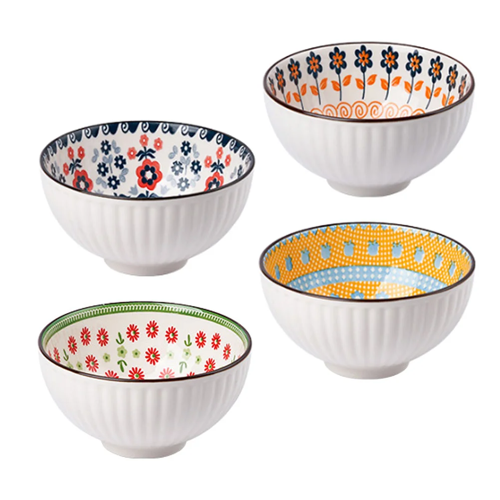 

Bowls Bowl Ceramic Porcelain Cereal Pho Soup Fruit Rice Snack Serving Colorful Dessert Appetizer Asian Ramen Japanese