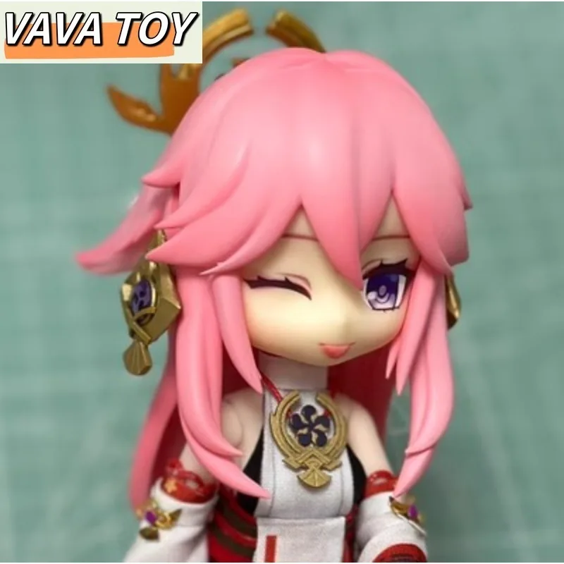 

Yae Miko GSC Ob11 Ob22 Face Genshin Impact Doll Handmade Water Sticker Faceplates Anime Game Cosplay Toy Accessories