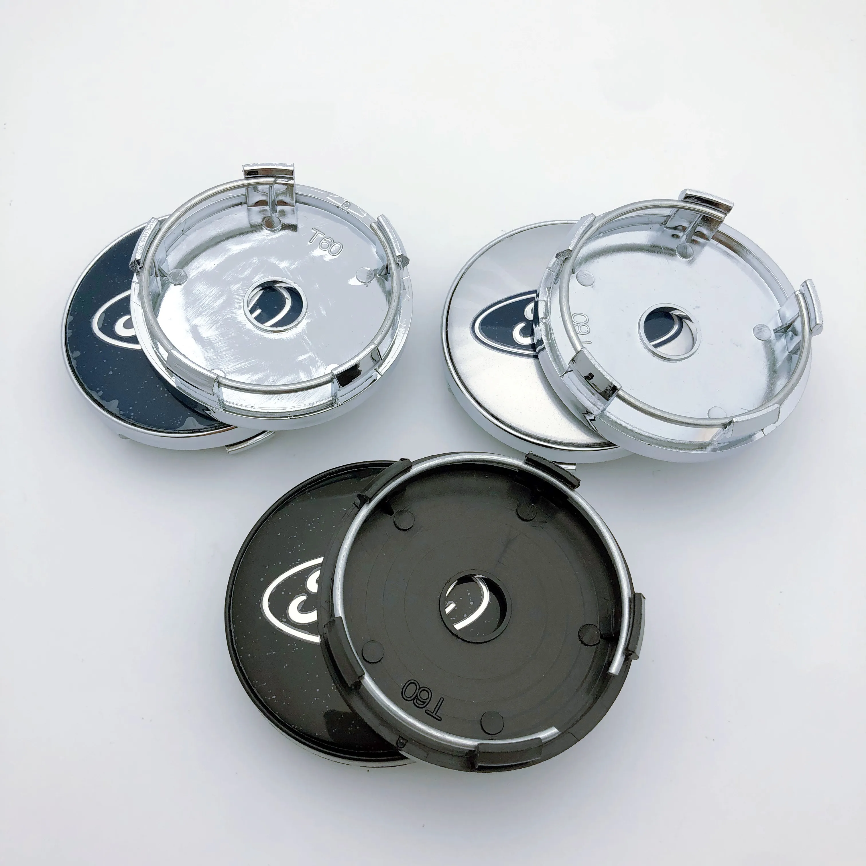 

4pcs 56mm 60mm 65mm For Focus Mk2 Mk3 Fiesta Ranger M0nde0 S-MAX Wheel Emblem Center Cap Badge Stickers Accessories