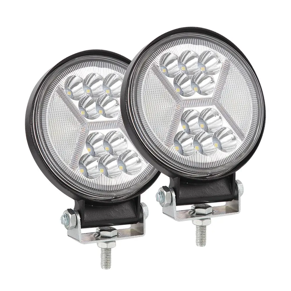 

117W 4 inch Round Offroad LED Work Light Bar Spot Flood Beam White Yellow Light High Brightness Super Energy Saving Long Life