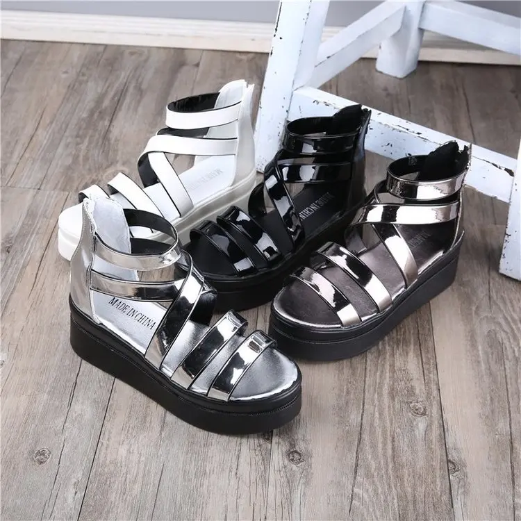 

Leather Roman Sandals Women 2022 New Summer Breathable Non-Slip Flat Casual Sandals Beach Shoes Outdoor Women's Shoes
