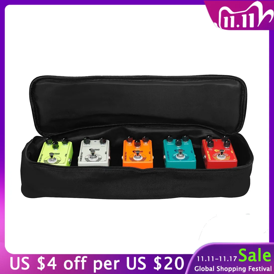 

Caline CB-107 Integrated Effector Peda Guitar Components Accessories Portable Black Fixed Bracket With Handbag