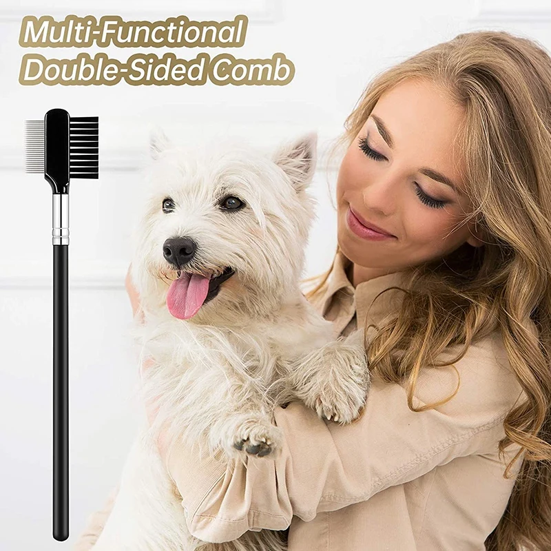 Расческа для удаления пятен от разрывов домашних животных двухсторонняя