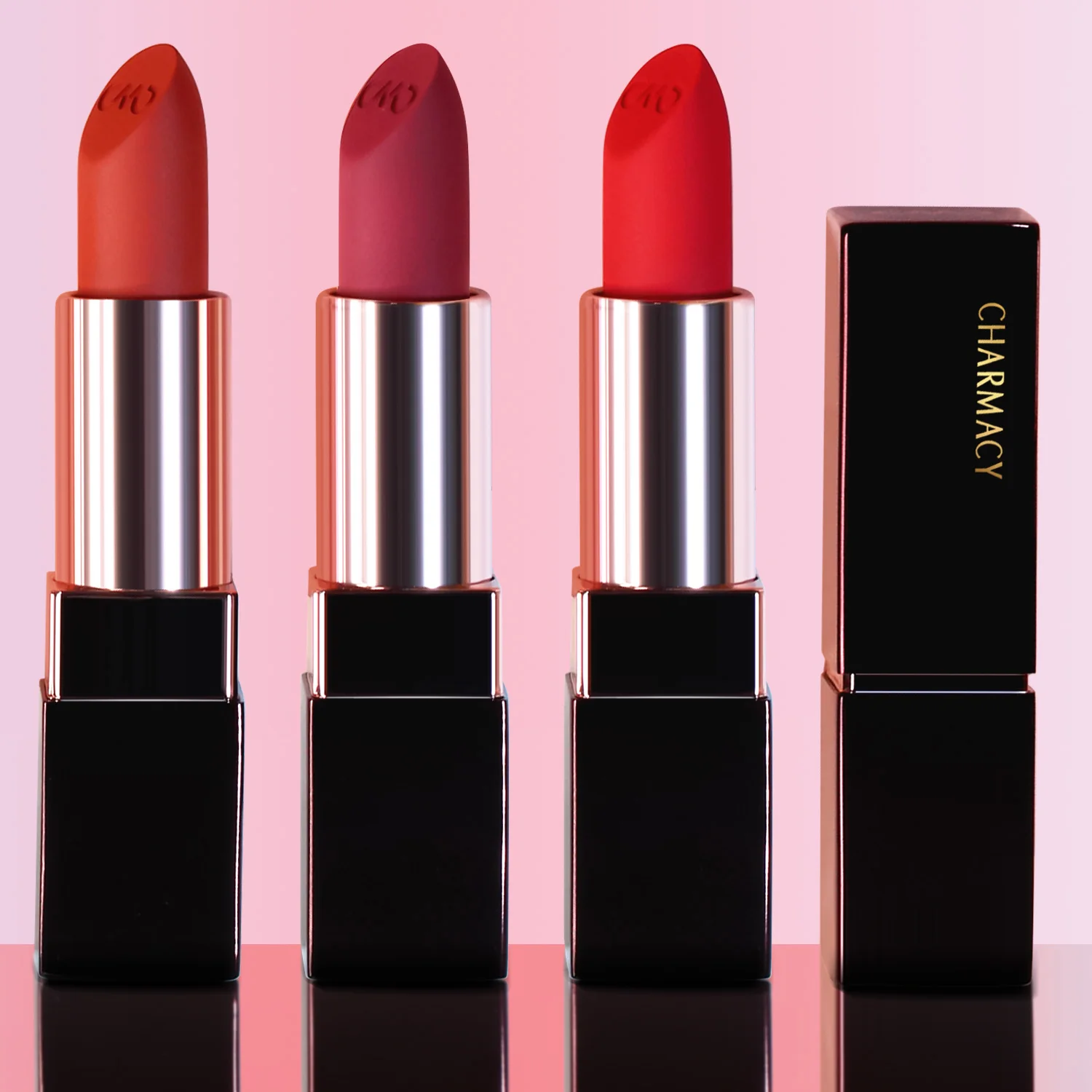 

CHARMACY 15 Colors Luxury Matte Velvet Lipstick Professional Long Lasting Waterproof Nude Lip Stick for Women Makeup Cosmetic