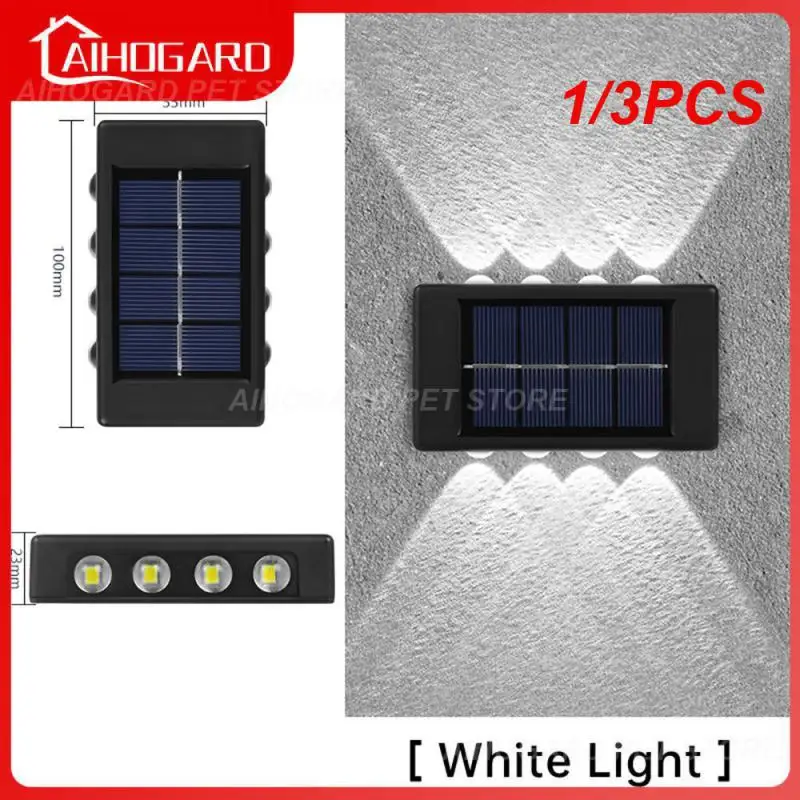 

1/3 шт., настенный светильник на солнечной батарее