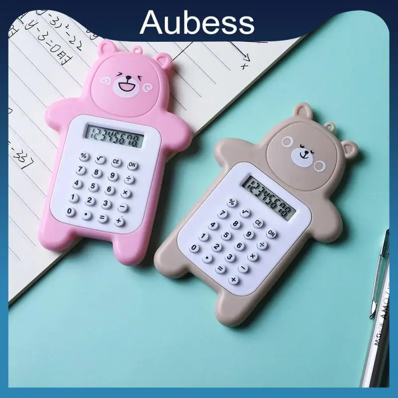 

Battery Powered Counter Easy To Carry Scientific Calculator Cute Creative Hangable Mini Calculator Student Calculating Supplies
