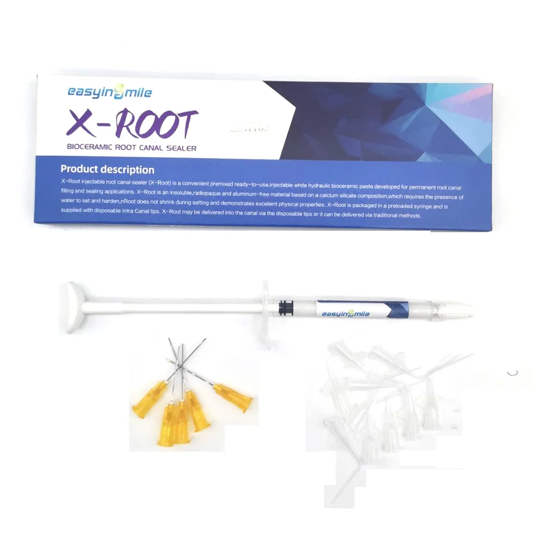 Фото 0,2 г Easyinsmile Dental Endo fill Биокерамический герметик для эндодонтии X-Root, сегмент для обтурации корневых каналов №4