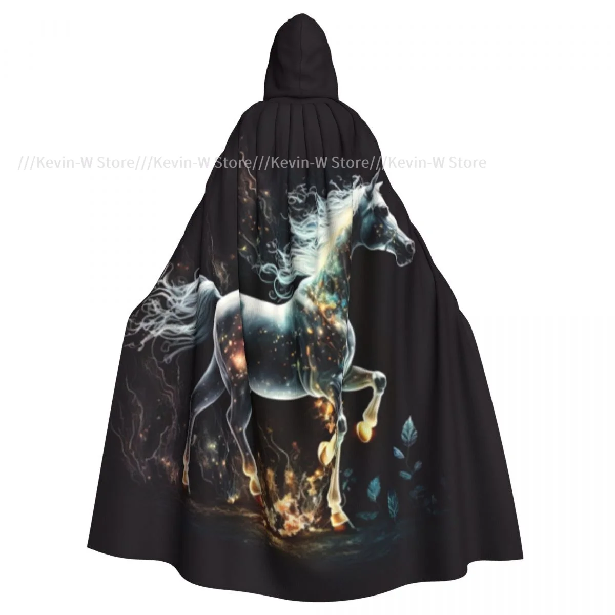 

Накидка для взрослых с капюшоном галактика Единорог средневековый костюм ведьма Wicca вампир эльф Пурим Карнавальная вечеринка