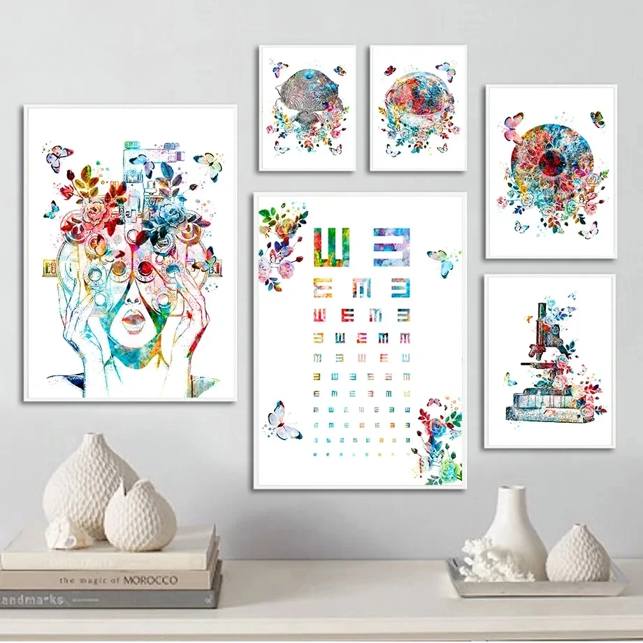 Абстрактный постер с абстрактным изображением человеческих органов в стиле