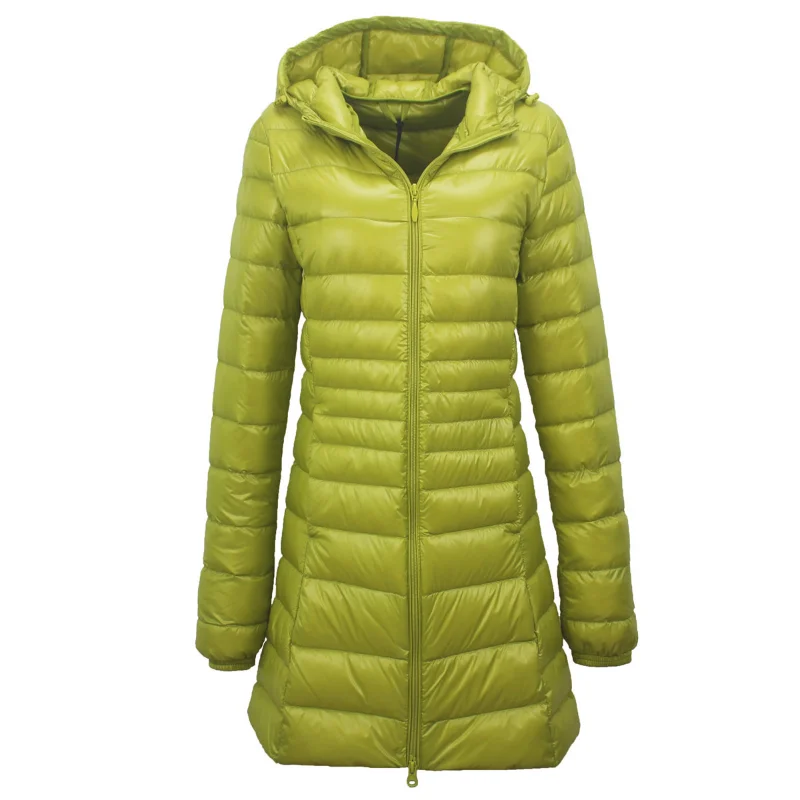 Long Down Jacket Winter Coat for Women 2022 Ladies Warm Down Coat  Women Winterjas Women's Overcoats  White Duck Down Jackets