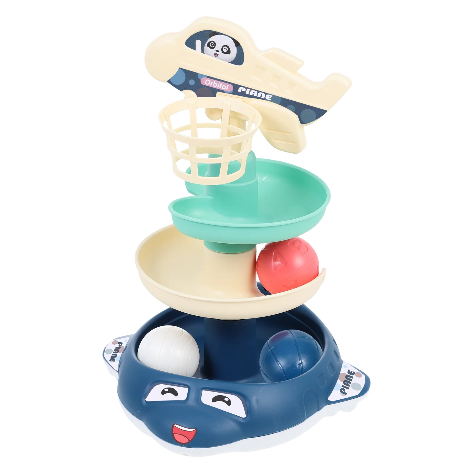 

1 Set of Plastic Toys Colorful Rolling Tower Drop And Roll Tower Early Educational Toys for Kindergarten Children