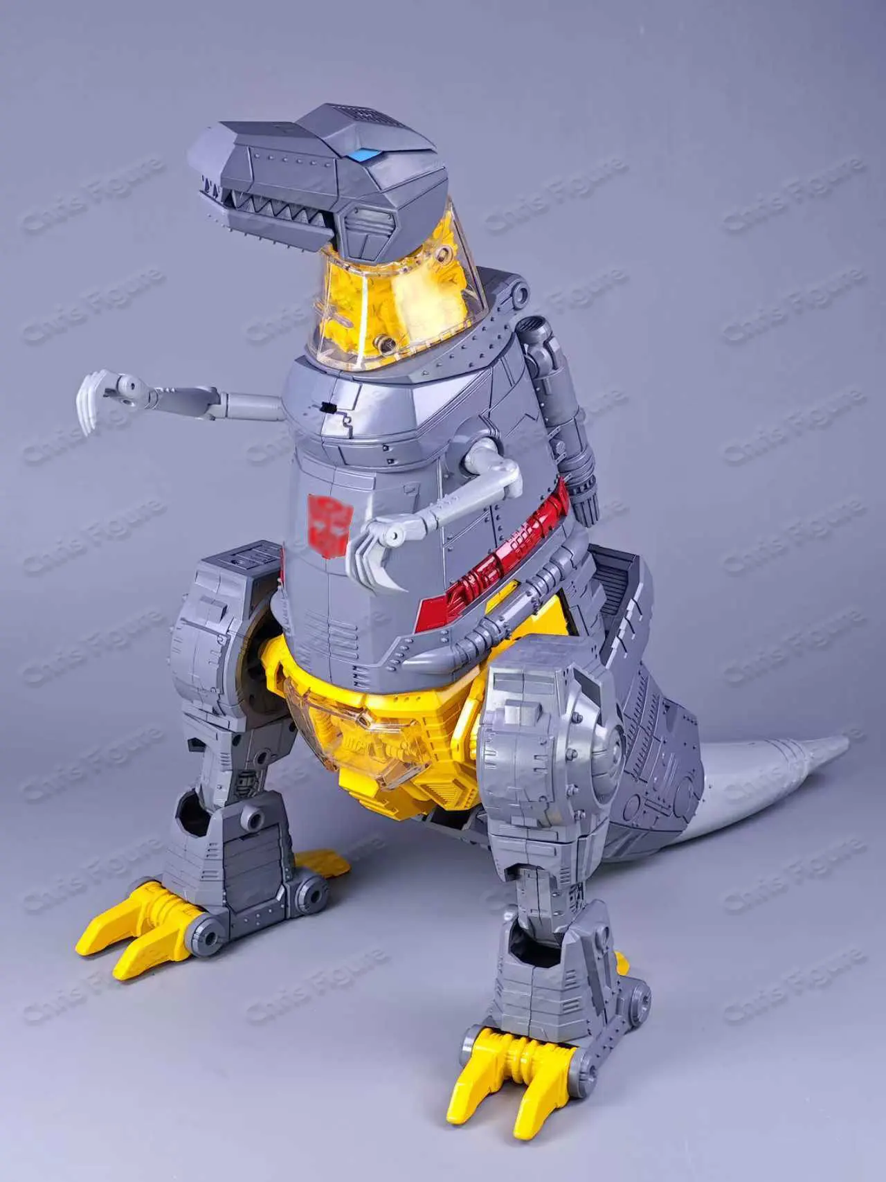 Фото В наличии: Трансформируемая фигурка MP-08 Grimlock King Leximus Prime, очень большая, анимированная версия, коллекционная, подарочная. №2