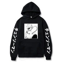 mens hoodies denji chainsaw man demon hoodie men anime pullover sweatshirt anime print loose hip hop hoodies streetwear harajuku