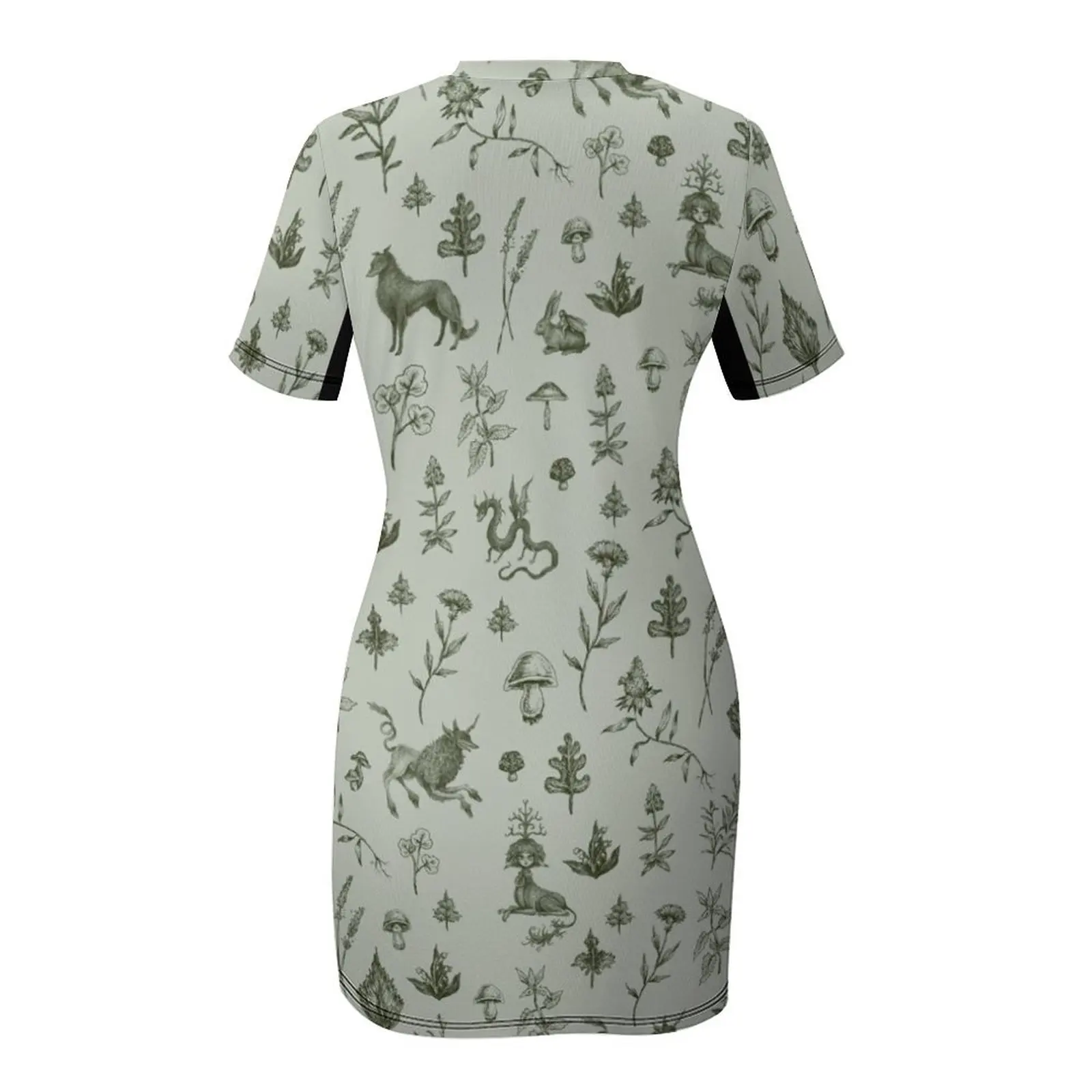 Средневековая вечеринка Дингуса! Платье с короткими рукавами вечернее шикарное