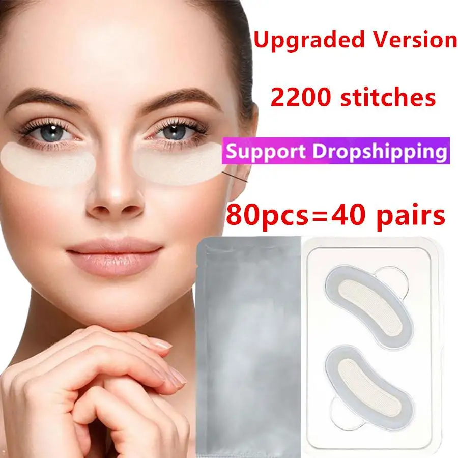 

40 Pairs Micro Needle Under Eye Patch For Wrinkles Fine Lines Removal Hyaluronic Acid Eye Mask Dark Circle Puffiness Eye Pads