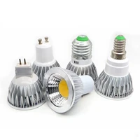 high power led lamp cup gu10 gu5 3 e27 e14 mr16 cob bulb 6w 9w 12w dimbare led cob spotlight 110v 220v