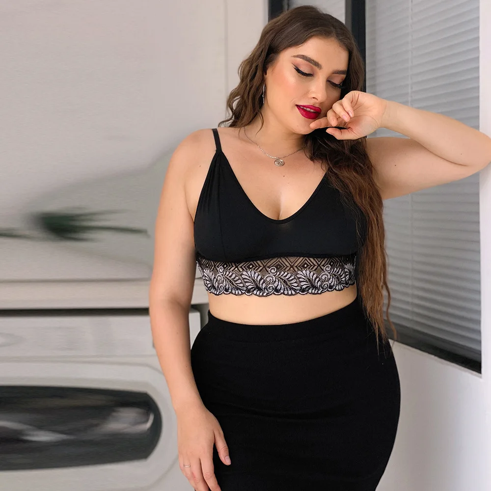 

Large Lace Mesh Collage Sexy Body Shaping Top