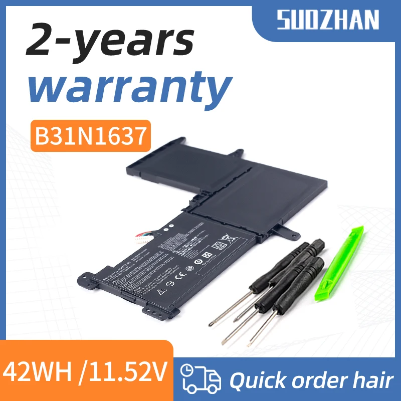 Аккумулятор SUOZHAN B31N1637 C31N1637 для ASUS X510 X510UA X510UF X510UQ VivoBook S15 S510UA S510UQ S510UN S510UR F510UA F510UQ