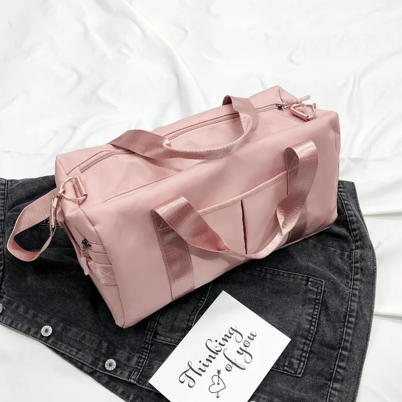 

Large capacity sports fitness bag fashion leisure short distance travel bag dry wet separation Yoga handbag