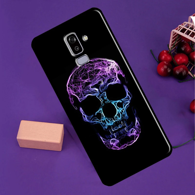 Чехол для телефона Cool Spooky Skull Face для Samsung Galaxy J3 J5 J7 2017 J1 A5 A3 2016 J8 J4 J6 Plus A6 A8 A7 A9 2018 и др.