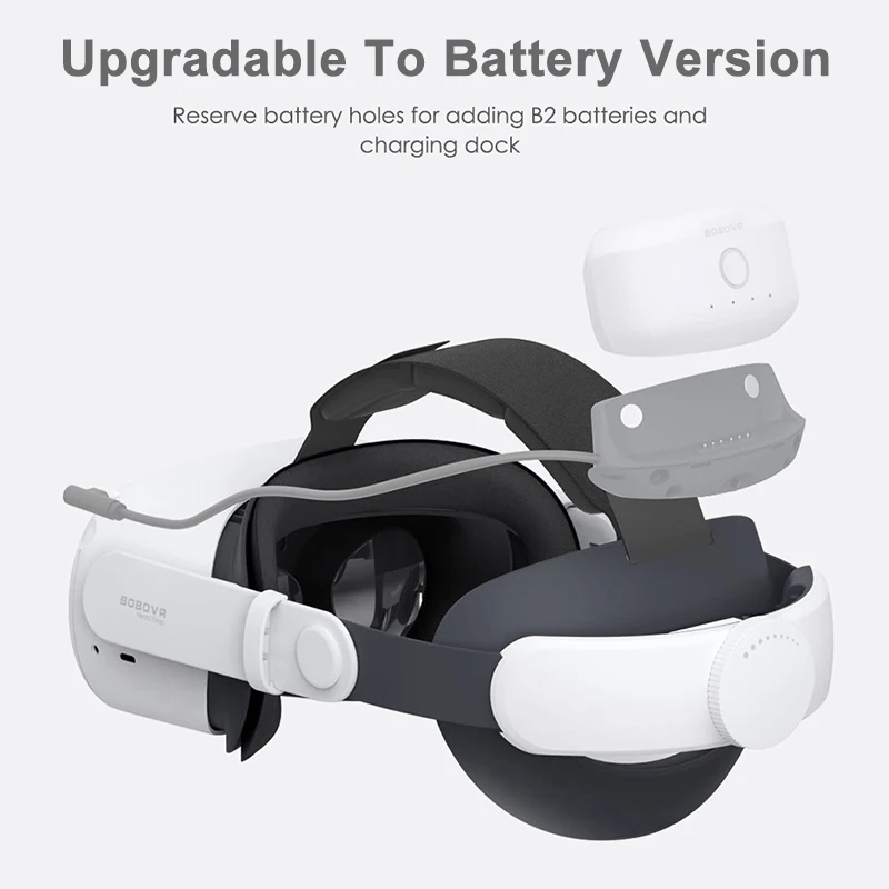 BOBOVR M1 Plus For Oculus Quest 2 Elite Strap Airy Esport Head Strap Breathable Enhanced Support Form Fit For Quest2 Accessories