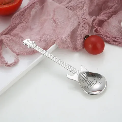 Ложка для кофе и чая VanKood серебряного цвета
