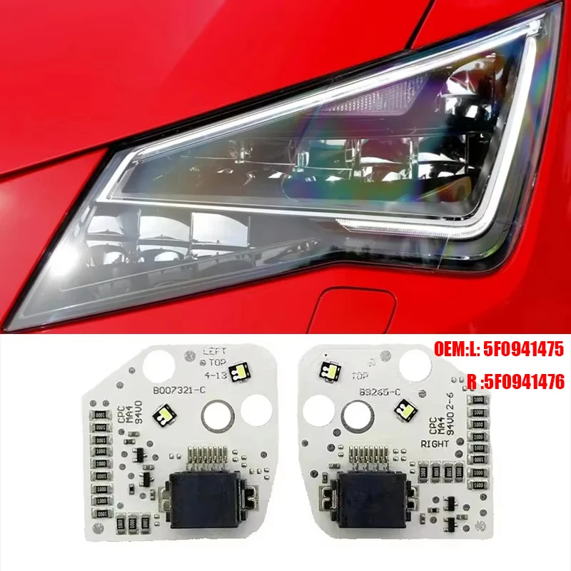 

Для 2013-2016 Seat Leon Cupra 5F Mk3 светодиодный модуль фары DRL модуль дневных ходовых огней заменяет Angel Eye 5F 0941475 /5Ф 0941476