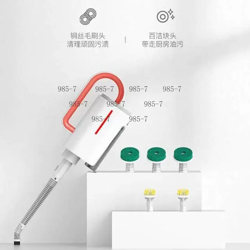 Фото Насадка-щетка для паровой швабры ZQ600/ZQ610/ZQ650 с медными щетинками для чистки кухни и удаления стойких загрязнений №2