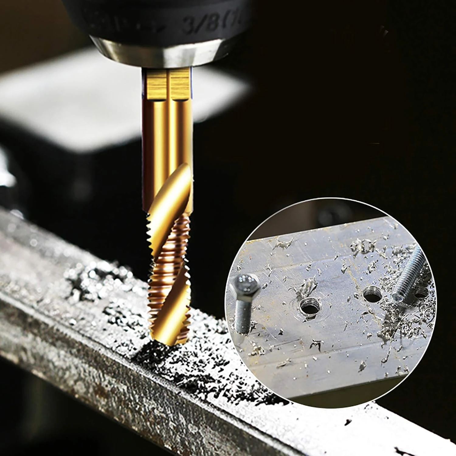 Набор комбинированных сверл и метчиков TITANIUM 6 шт.