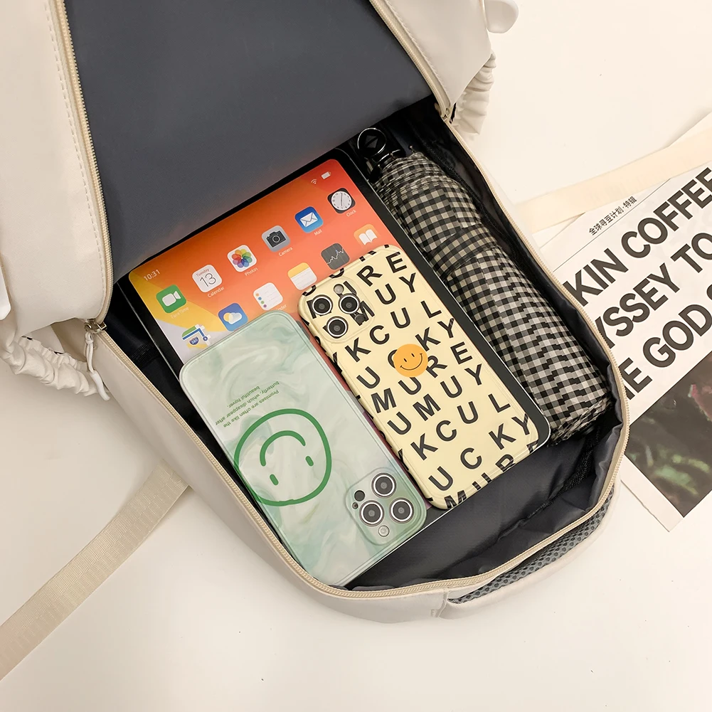 Американские рюкзаки с вышитыми звездами Y2K модные эстетические вместительные