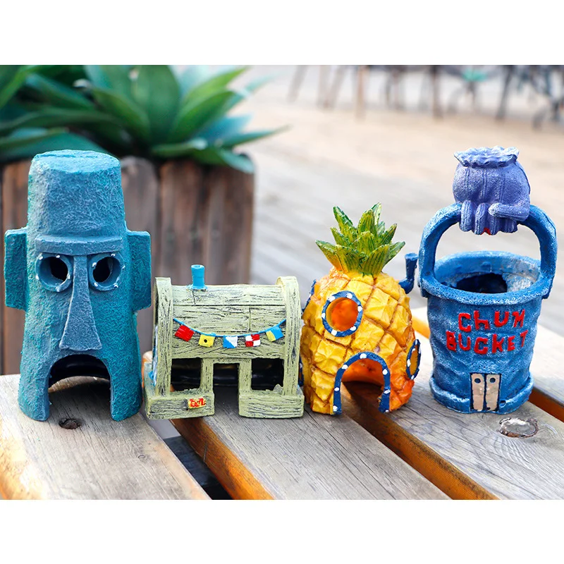 Губчатая фигурка Патрика звезда серия Боб Сквидвард модель игрушка аквариум