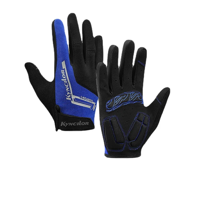 

2022 New Outdoor Non-Slip Cycling Bicycle Long Finger Gloves Sports Touch Screen Men And Women Sbr Shock-Absorbing Glov