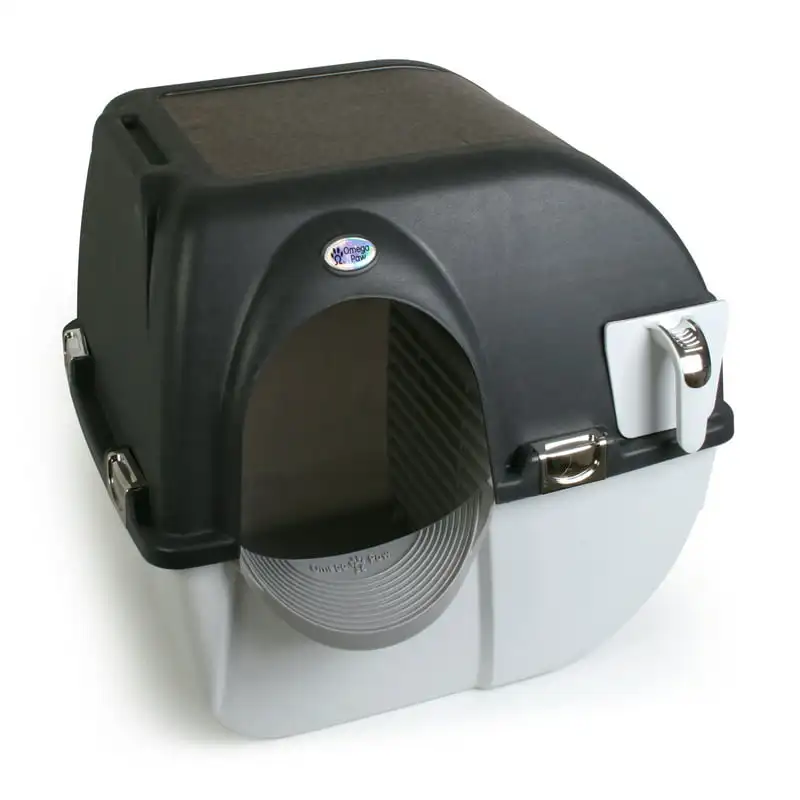 

Omega -Cleaning Litter Box, Black