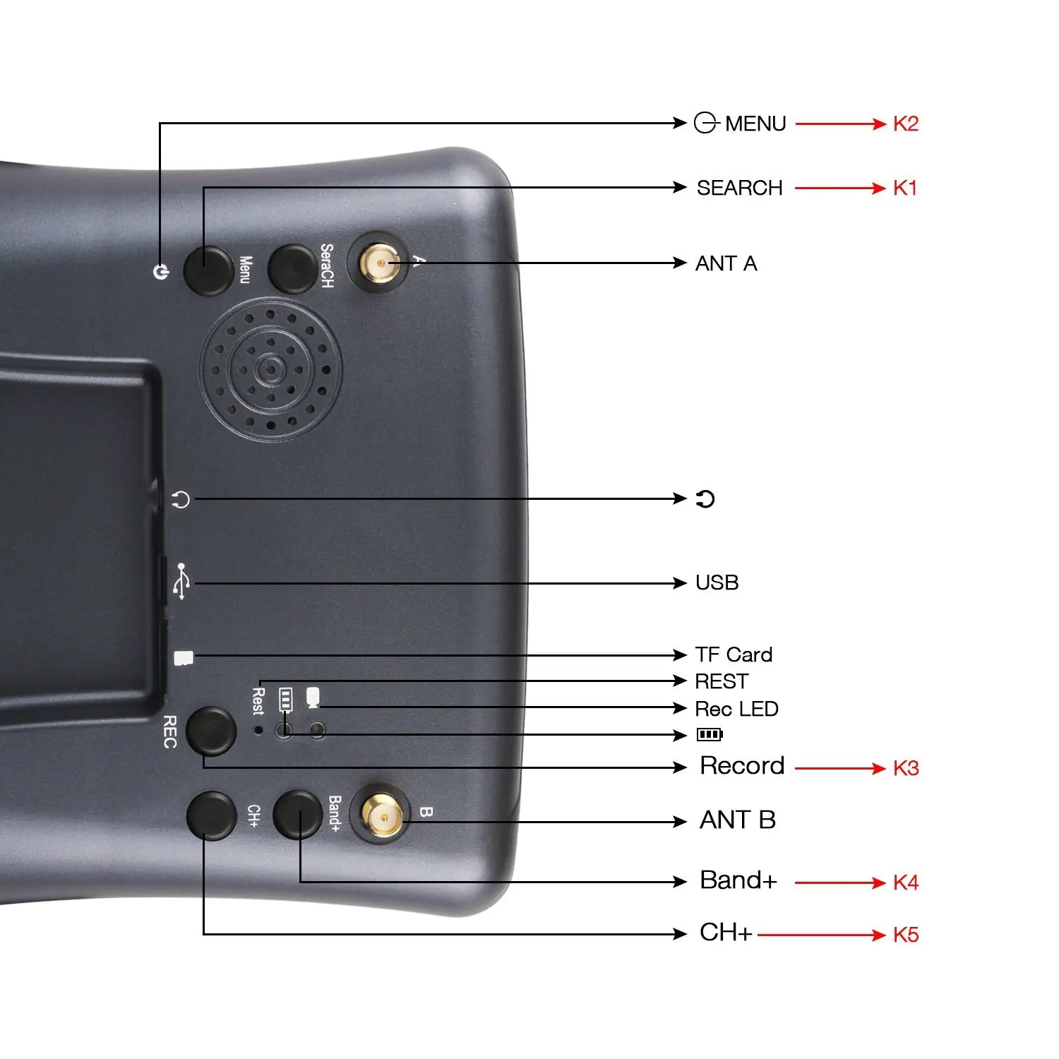 DMKR LS-008D очки FPV 4 3 дюйма