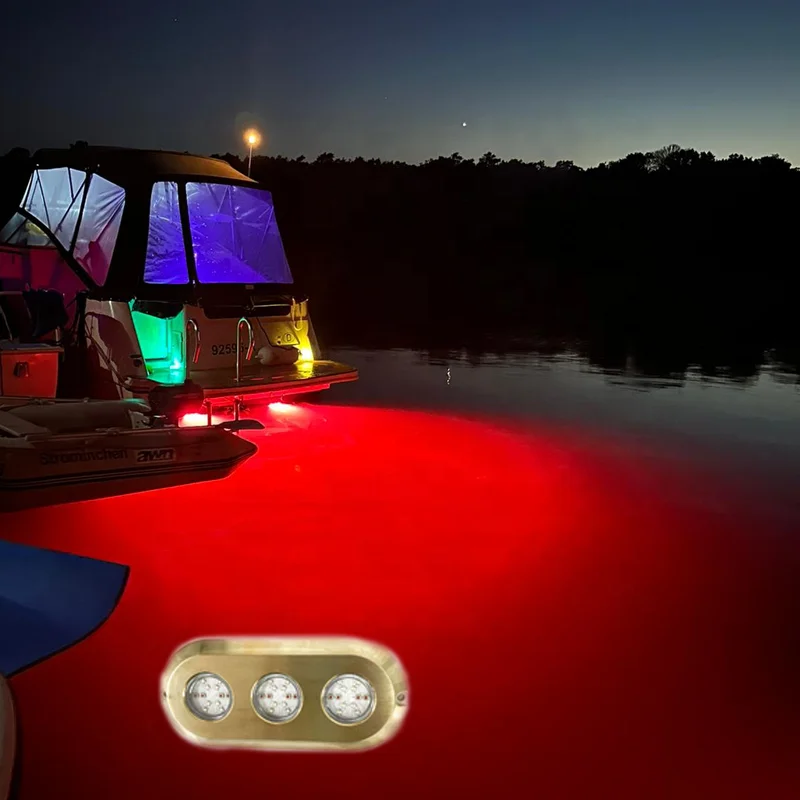 Высокая яркость 180 Вт Лодка Водонепроницаемый 12 в морской Красный зелёный синий
