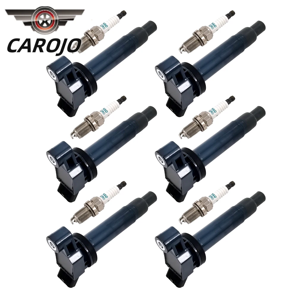 12 шт. в упаковке катушки зажигания UF267 и свечи 90919-01210 Platinum 4504 совместимы с Lexus ES300