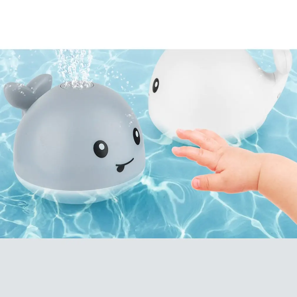 Baby Bath Toys Spray Water Shower Swim Pool Bathing Toys for Kids Electric Whale Bath Ball with Light Bathing Bathtub Toys Gift