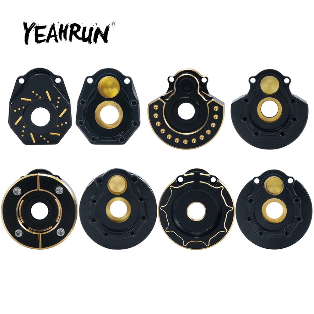 

Тяжелые черные латунные противовесные детали YEAHRUN для Traxxas корпус портального привода 1/10 детали для обновленного радиоуправляемого гусени...