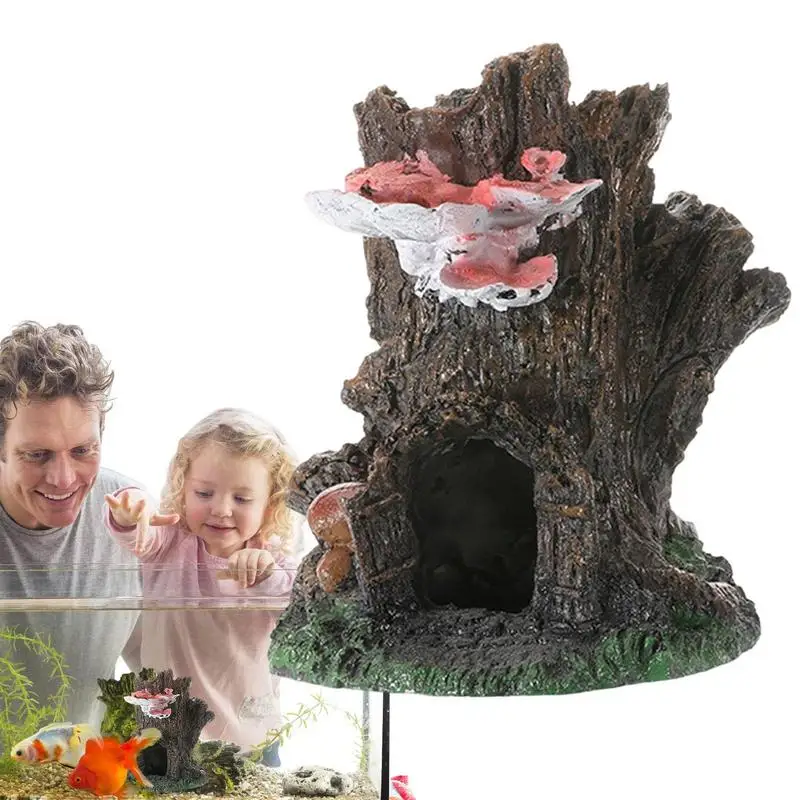 

Аквариумная статуя, Реалистичная статуя лица дерева, аквариумные украшения из смолы для праздника, аквариумные принадлежности, домашний ст...