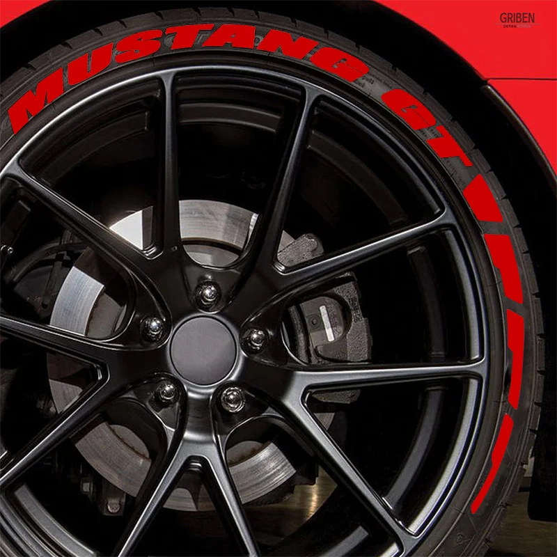 MUSTANG GT наклейка с надписью для шин 3D водонепроницаемые украшения для колес персонализированные DIY буквы для шин универсальные для шин 14-22 дюймов