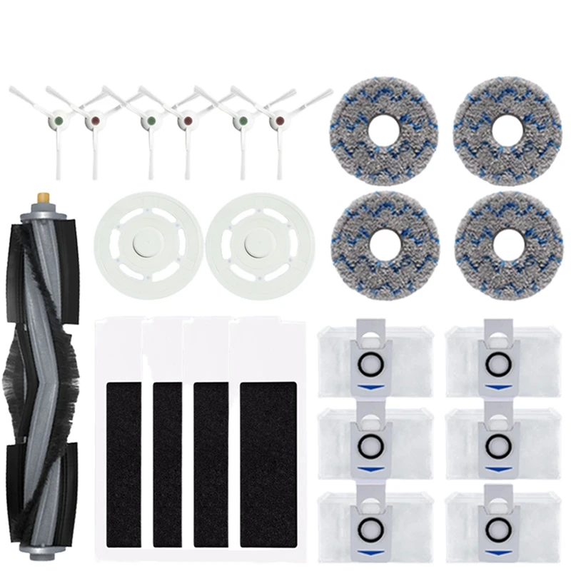 

For ECOVACS Deebot T20 OMNI Sweeping Robot Accessory,Main Side Brush,Mop Cloth Filter,Dust Bag Replacement Spare Parts