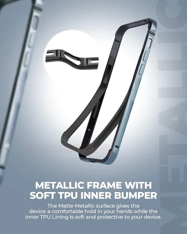 Легкий алюминиевый чехол-бампер для iPhone 14 13 11 15 Pro Max 12 Mini 14Pro XR XS X 7 8 6 Plus SE аксессуары с силиконовой рамкой